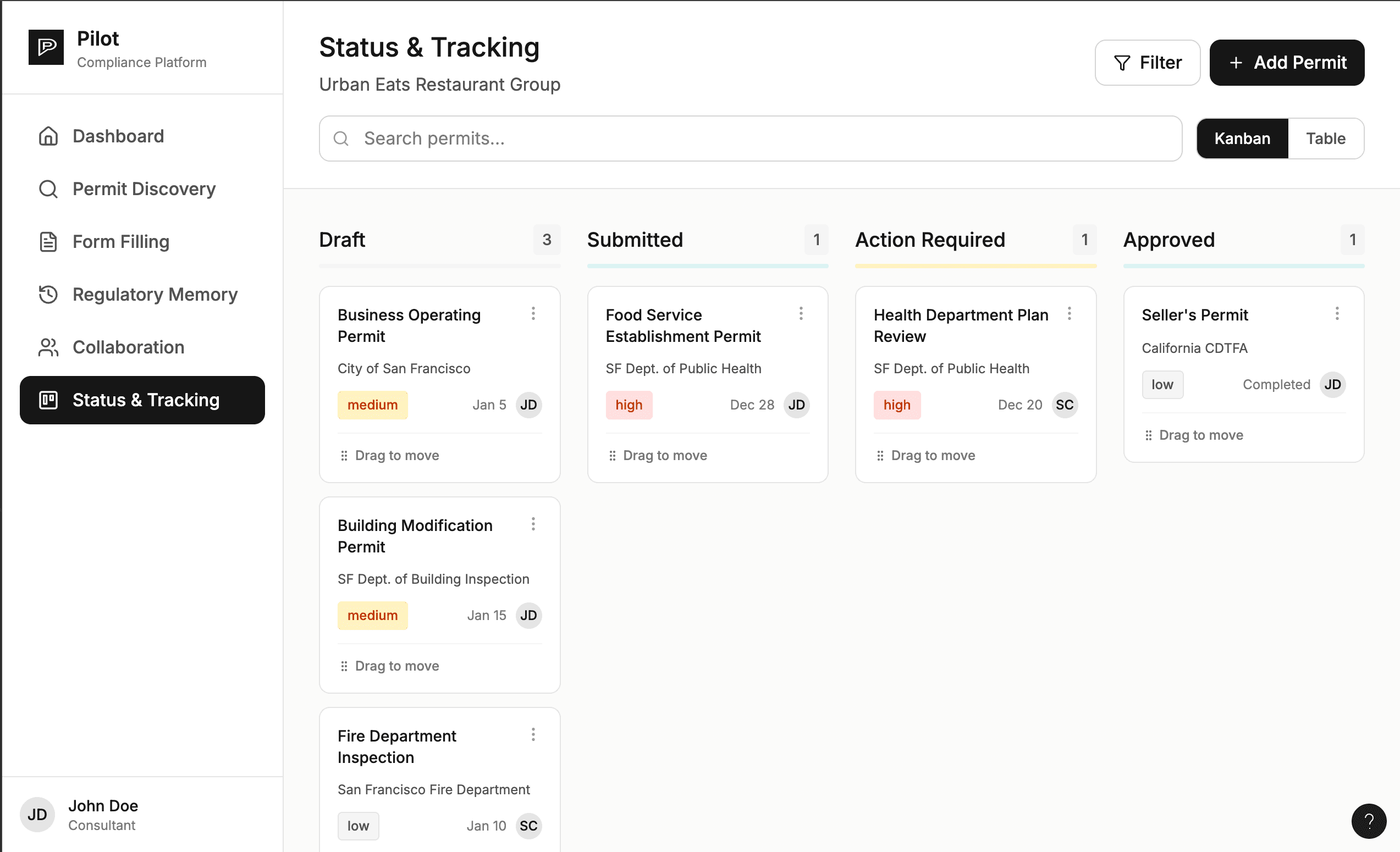 Status & Tracking